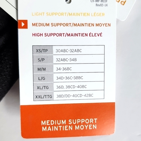 NWT Champion C9 DuoDry Max Black Sports Bra Medium Support Cross Straps Sz M - Picture 13 of 13